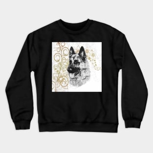 German Shepherd Graphic Art Design Gifts Crewneck Sweatshirt